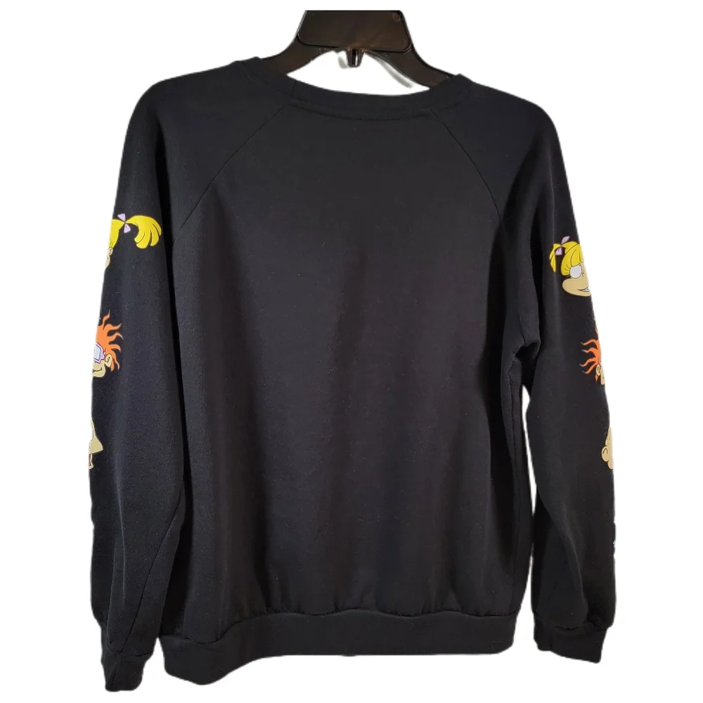 Nickelodeon Long Sleeve Shirt Black Large 11-13 or Women's Medium - Picture 2 of 6